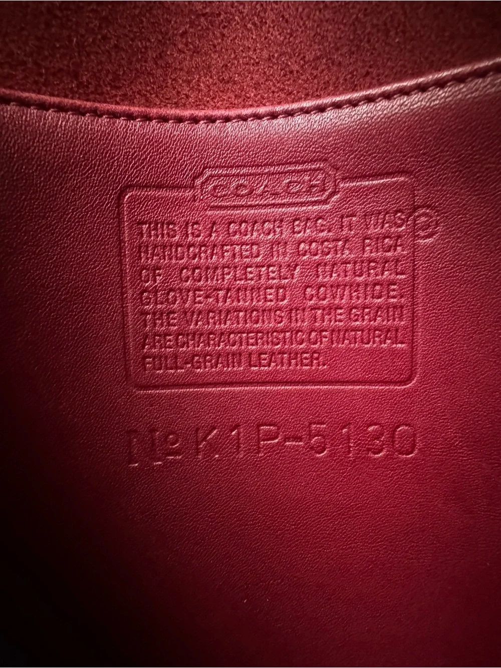 Coach vintage leather